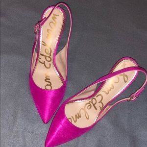SAM EDELMAN pink pointed shoes